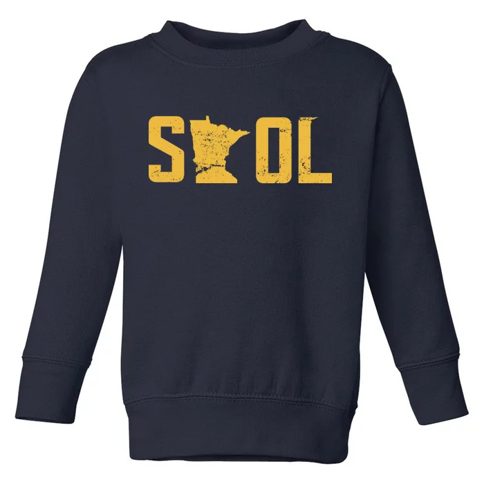 Skol Helmet Vintage Viking Logo Toddler Sweatshirt