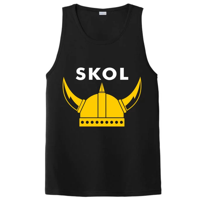 Skol Viking Helmet Minneapolis Miracle Performance Tank