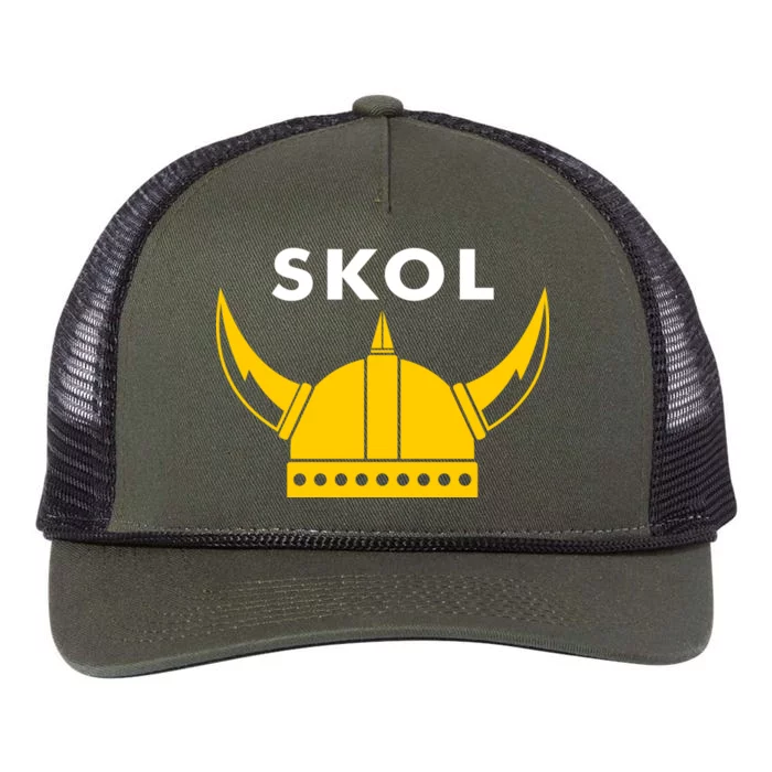 Skol Viking Helmet Minneapolis Miracle Retro Rope Trucker Hat Cap