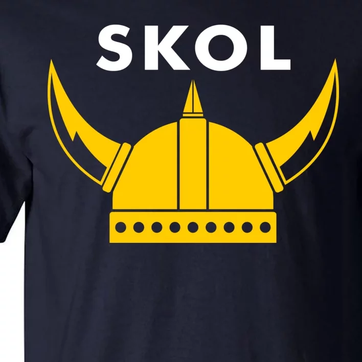 Skol Viking Helmet Minneapolis Miracle Tall T-Shirt