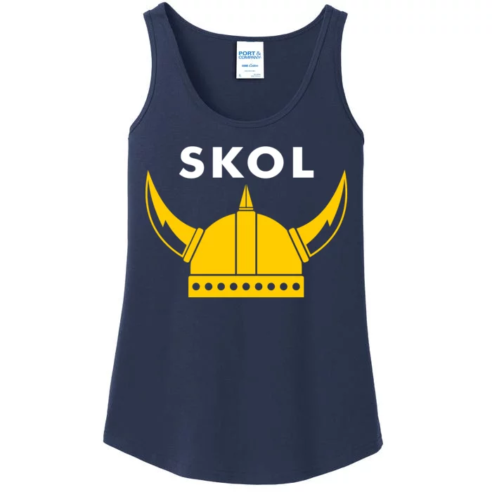 Skol Viking Helmet Minneapolis Miracle Ladies Essential Tank