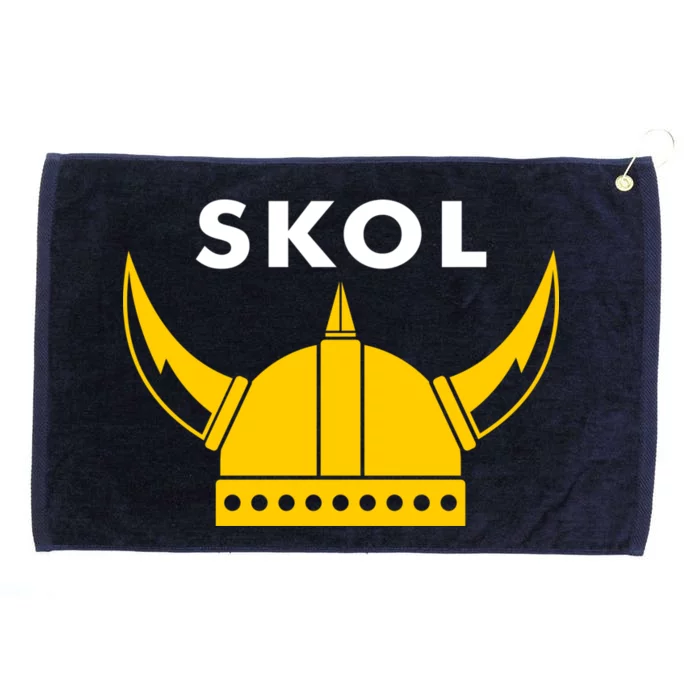 Skol Viking Helmet Minneapolis Miracle Grommeted Golf Towel