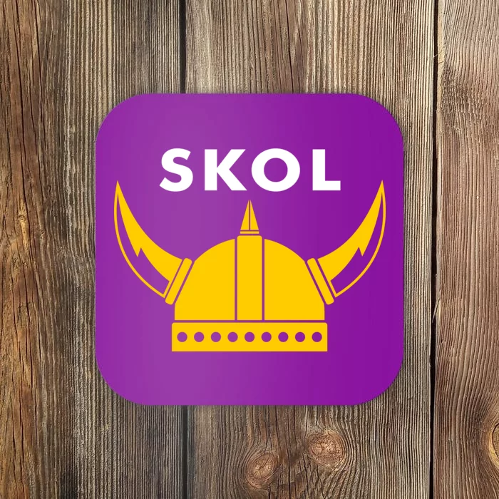 Skol Viking Helmet Minneapolis Miracle Coaster