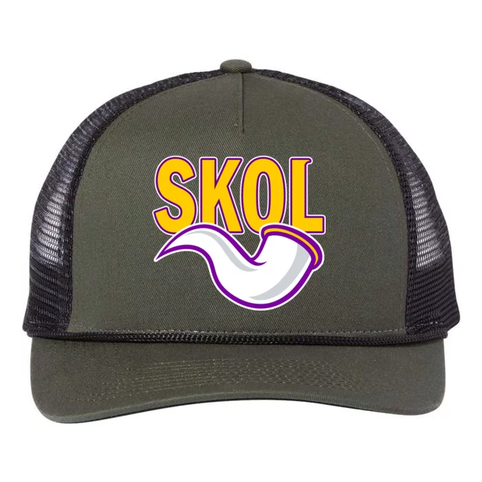 Skol Viking Horn Retro Rope Trucker Hat Cap