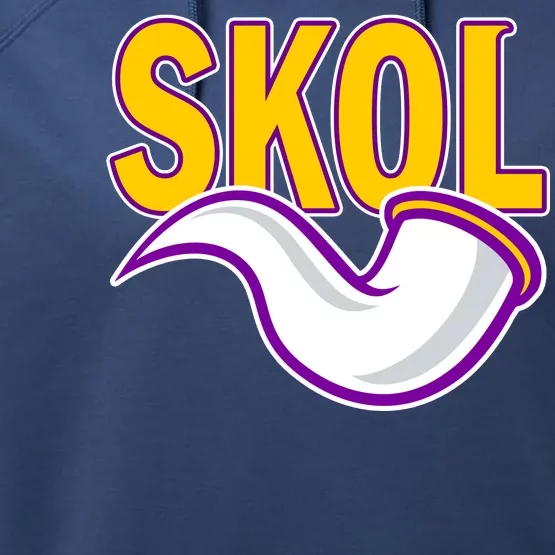 Skol Viking Horn Performance Fleece Hoodie