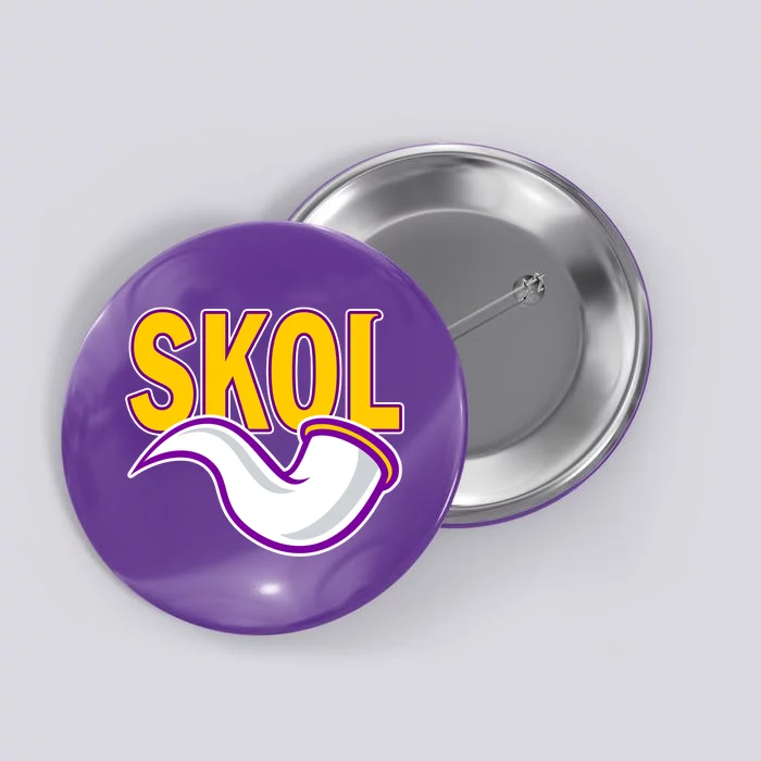 Skol Viking Horn Button