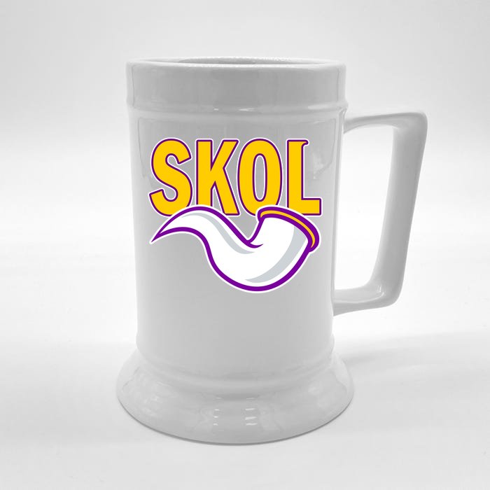 Skol Viking Horn Front & Back Beer Stein