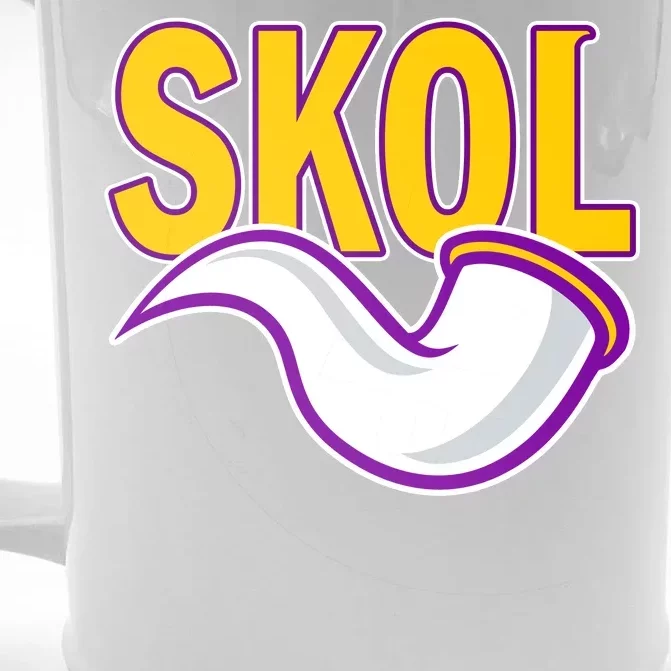 Skol Viking Horn Front & Back Beer Stein