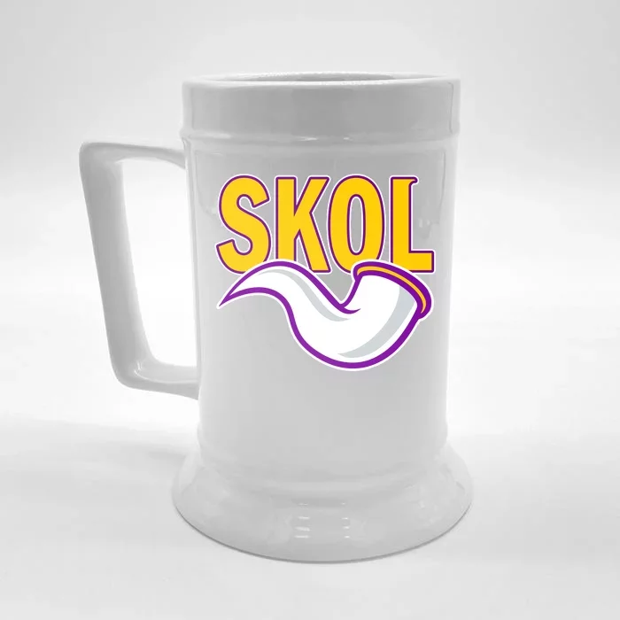 Skol Viking Horn Front & Back Beer Stein