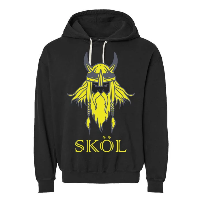 SKOL Viking Nordic Scandinavian Garment-Dyed Fleece Hoodie