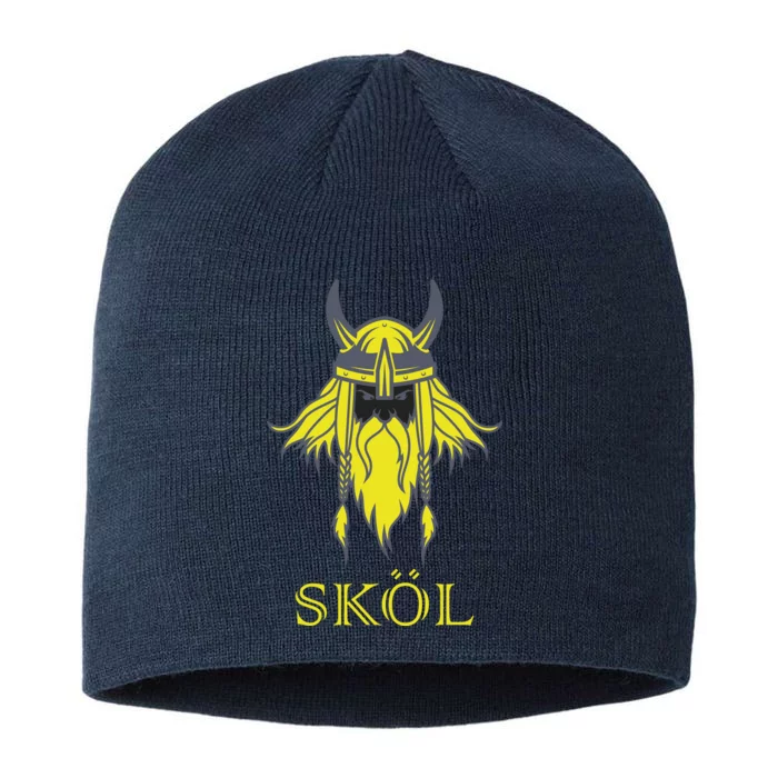 SKOL Viking Nordic Scandinavian 8 1/2in Sustainable Knit Beanie