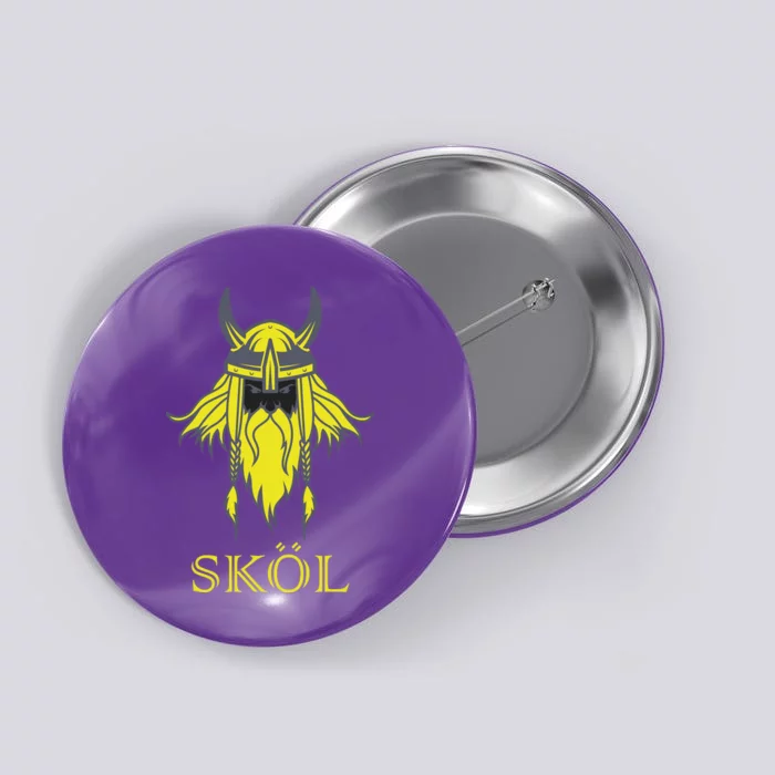 SKOL Viking Nordic Scandinavian Button