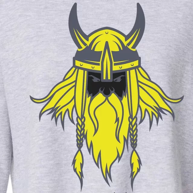 SKOL Viking Nordic Scandinavian Cropped Pullover Crew