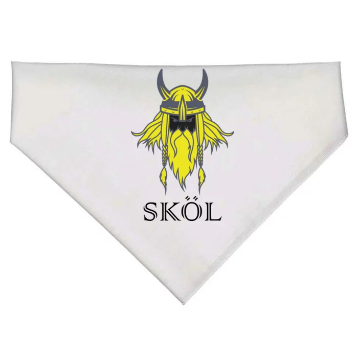 SKOL Viking Nordic Scandinavian USA-Made Doggie Bandana