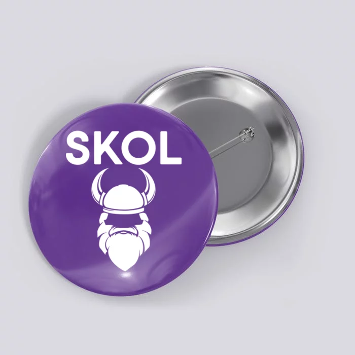 Skol Vikings Button