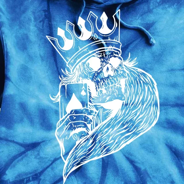 Skeleton King Poker Tie Dye Hoodie