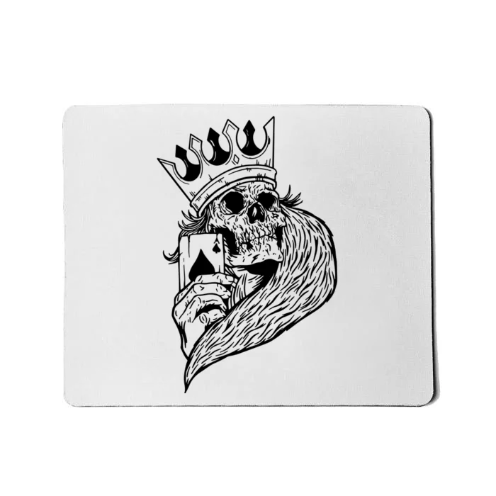 Skeleton King Poker Mousepad