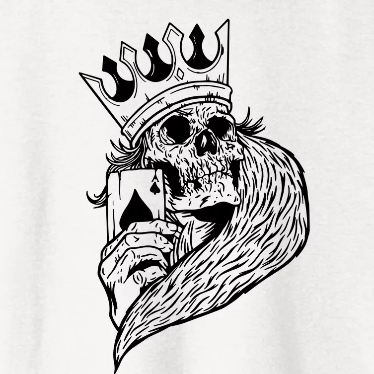 Skeleton King Poker Women's Crop Top Tee