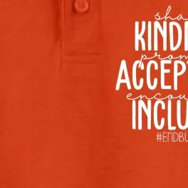 Share Kindness Promote Acceptance Encourage Inclusion End Bullying Dry Zone Grid Performance Polo