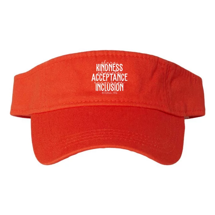 Share Kindness Promote Acceptance Encourage Inclusion End Bullying Valucap Bio-Washed Visor