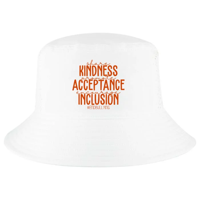 Share Kindness Promote Acceptance Encourage Inclusion End Bullying Unity Day Cool Comfort Performance Bucket Hat