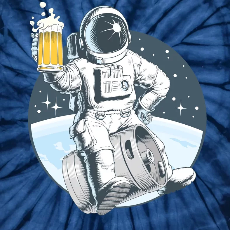 Space Kegger Party Astronaut Tie-Dye T-Shirt