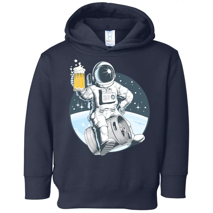 Space Kegger Party Astronaut Toddler Hoodie