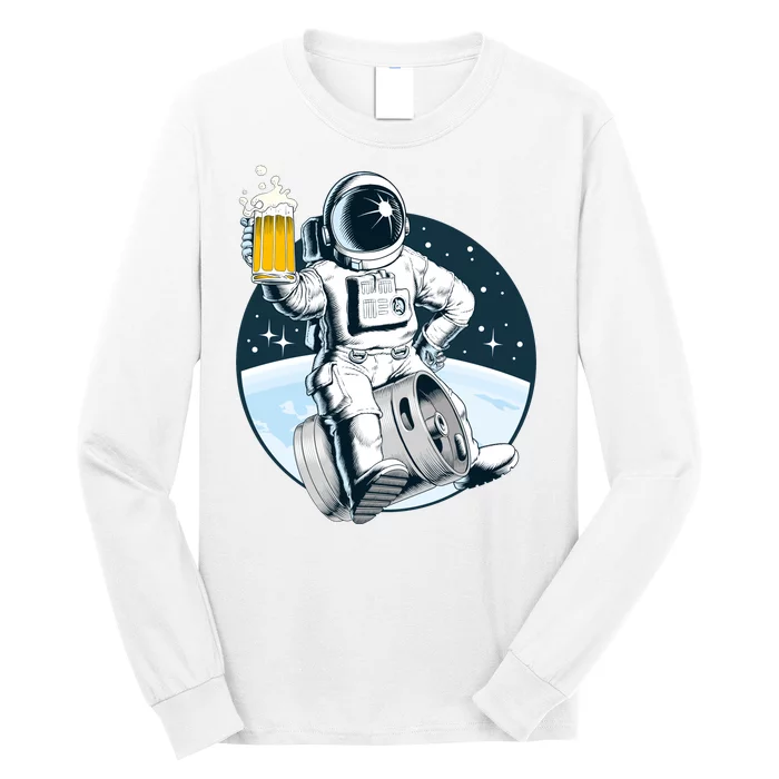 Space Kegger Party Astronaut Long Sleeve Shirt