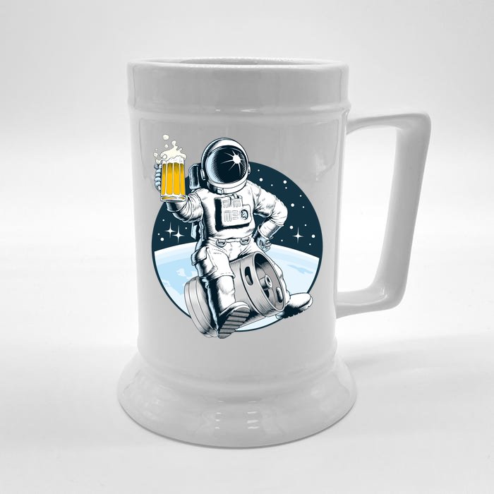 Space Kegger Party Astronaut Front & Back Beer Stein