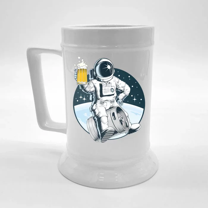 Space Kegger Party Astronaut Front & Back Beer Stein