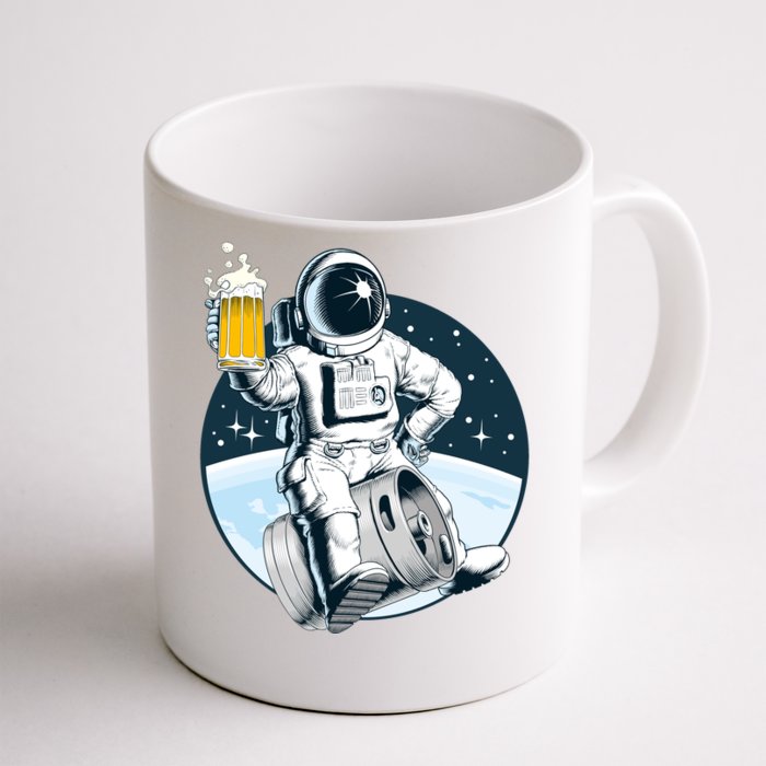 Space Kegger Party Astronaut Front & Back Coffee Mug