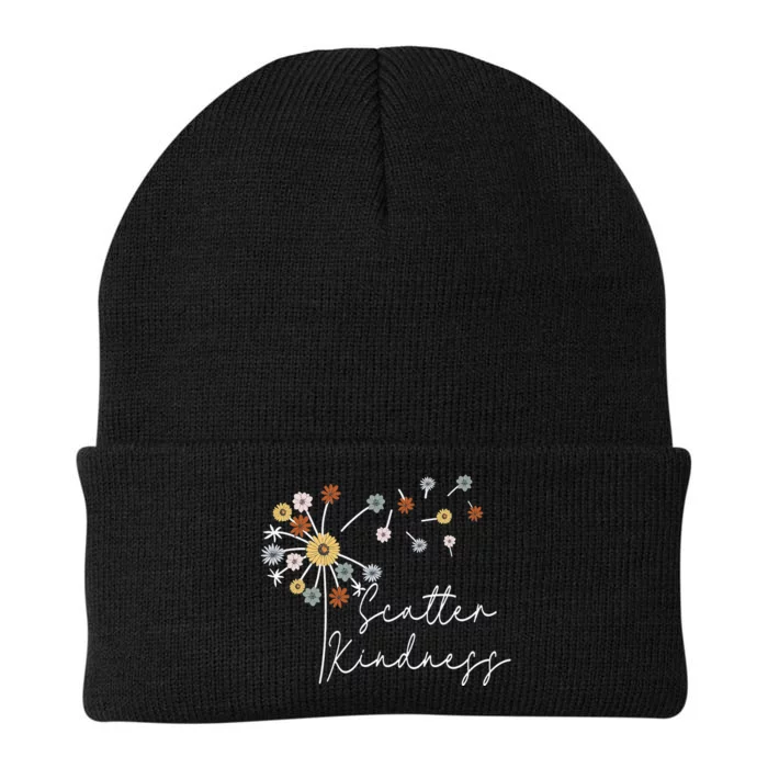 Scatter Kindness Positive Dandelion Flowers Anti Bullying Knit Cap Winter Beanie