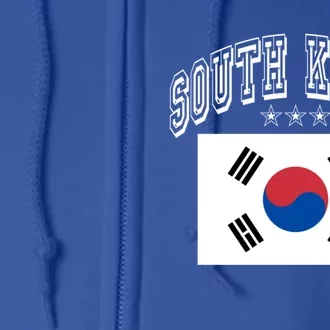 South Korea Patriotic Throwback Flag Souvenir Gift Full Zip Hoodie