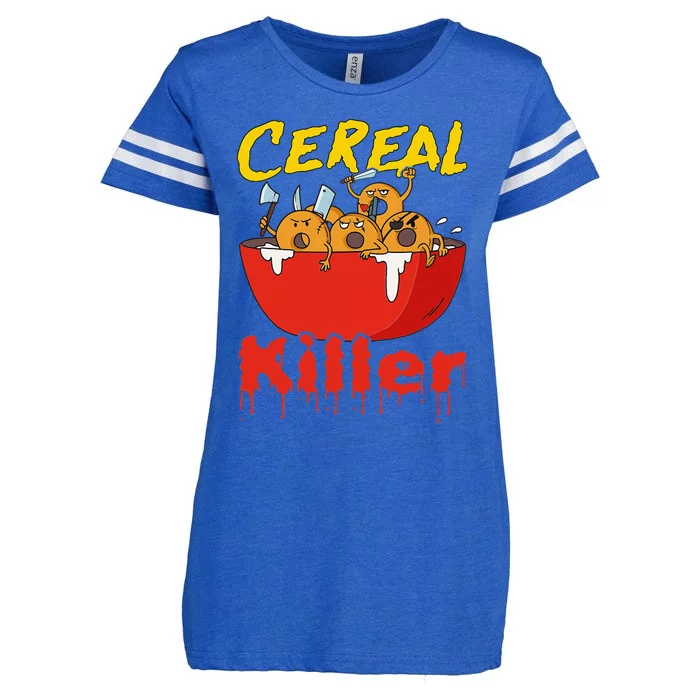 Serial Killer Parody Cereal Killer Enza Ladies Jersey Football T-Shirt