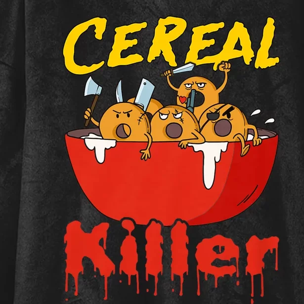 Serial Killer Parody Cereal Killer Hooded Wearable Blanket