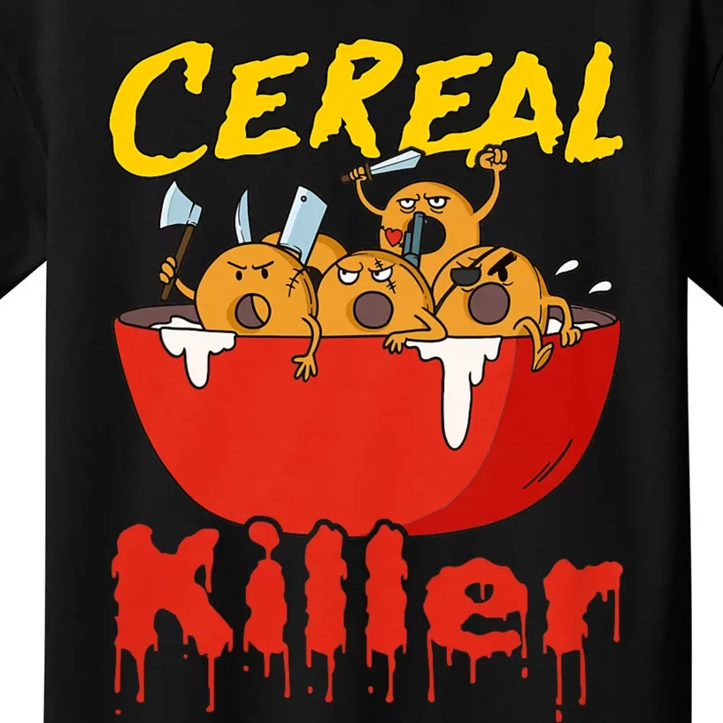 Serial Killer Parody Cereal Killer Kids T-Shirt