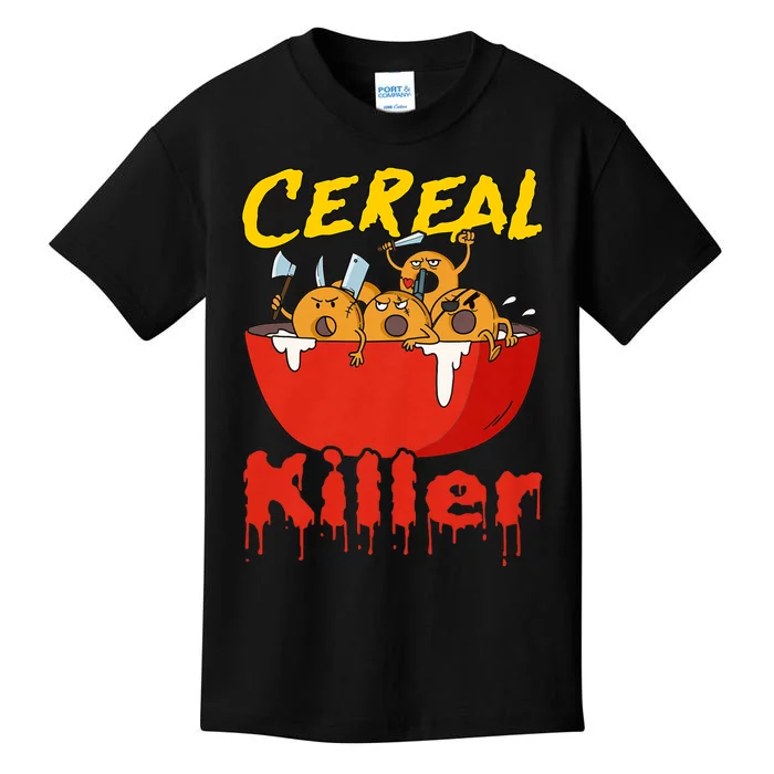 Serial Killer Parody Cereal Killer Kids T-Shirt