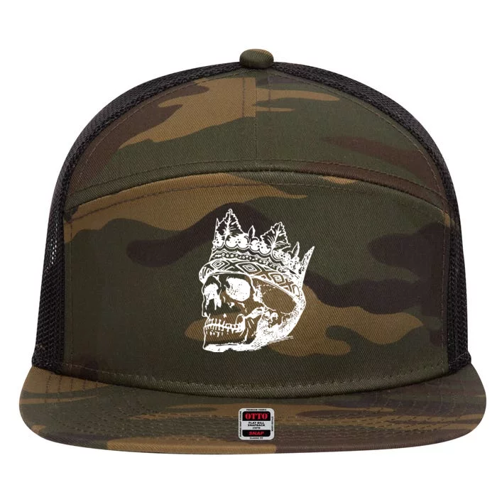 Skull King 7 Panel Mesh Trucker Snapback Hat