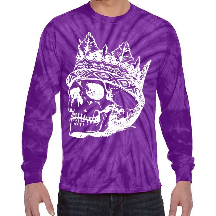 Skull King Tie-Dye Long Sleeve Shirt