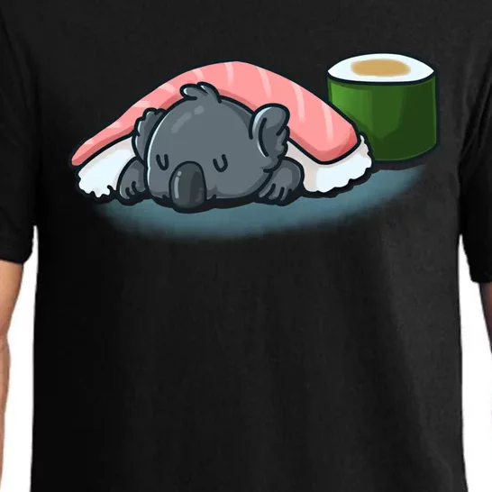 Sleepy Koala Sushi And Wasabi Rolls Koala Bear Sushi Lover Gift Pajama Set