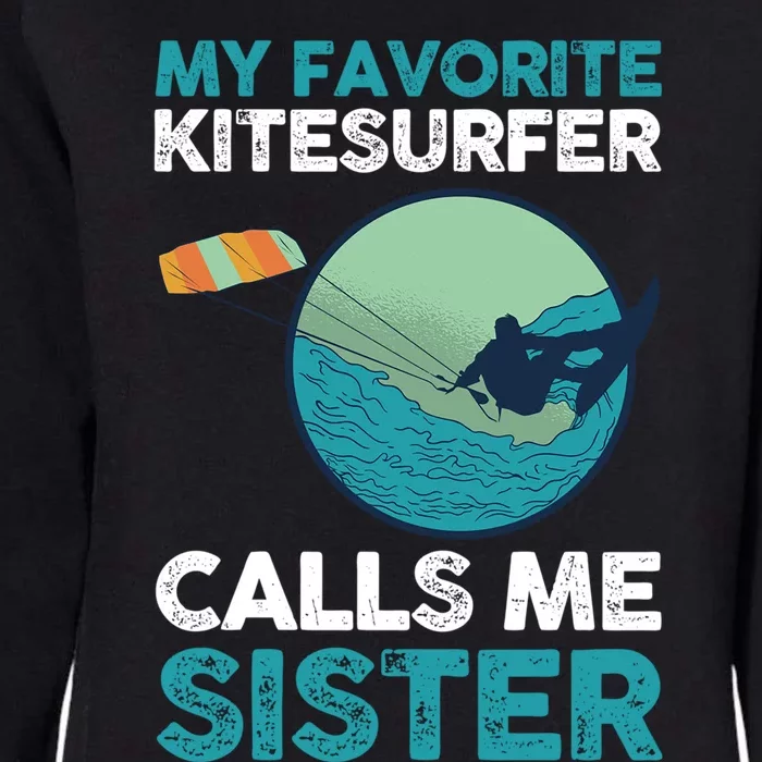 Surfing Kitesurfing Sister Kitesurfer Meaningful Gift Womens California Wash Sweatshirt