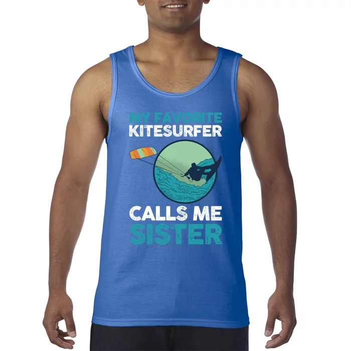 Surfing Kitesurfing Sister Kitesurfer Meaningful Gift Tank Top