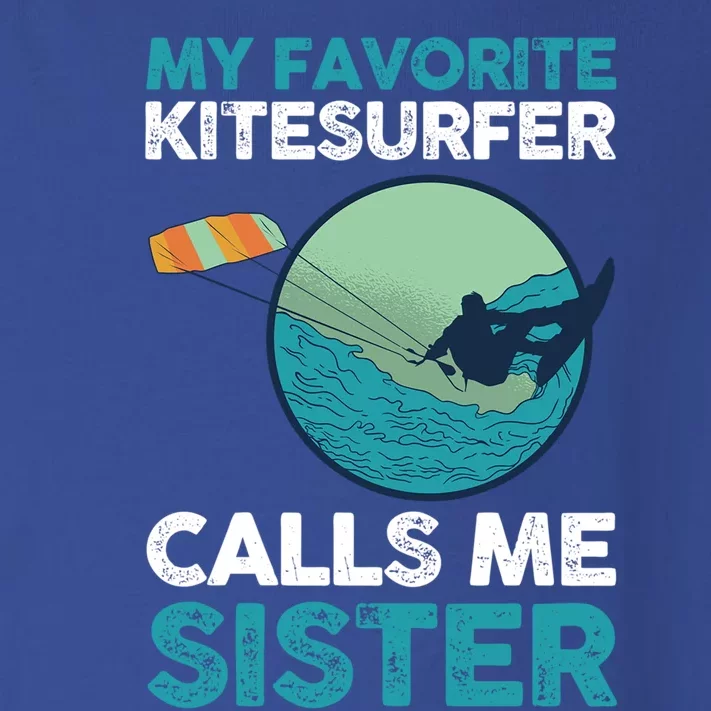 Surfing Kitesurfing Sister Kitesurfer Meaningful Gift Toddler Long Sleeve Shirt