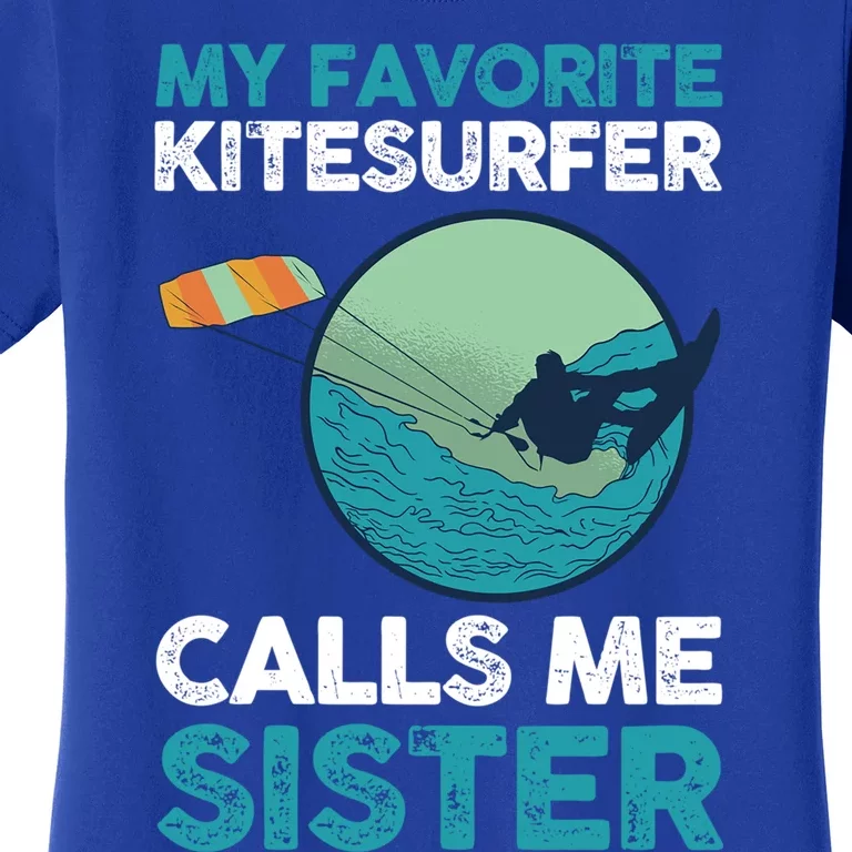 Surfing Kitesurfing Sister Kitesurfer Meaningful Gift Women's T-Shirt