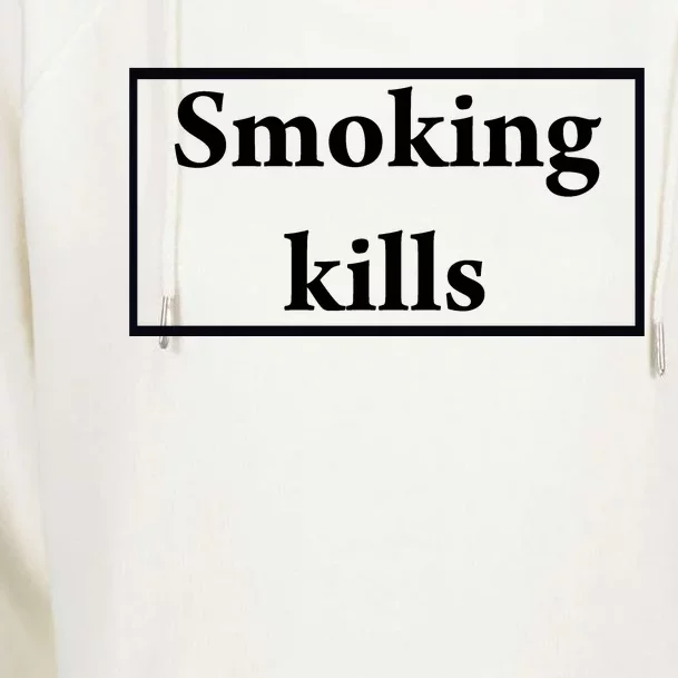 Smoking Kills Womens Funnel Neck Pullover Hood