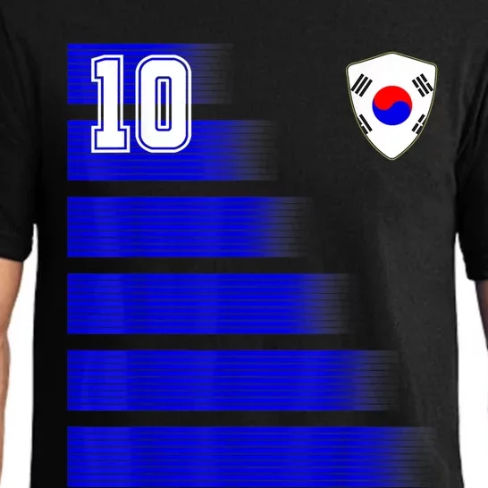 South Korea Soccer Jersey Flag Retro 10 South Korea Football Pajama Set