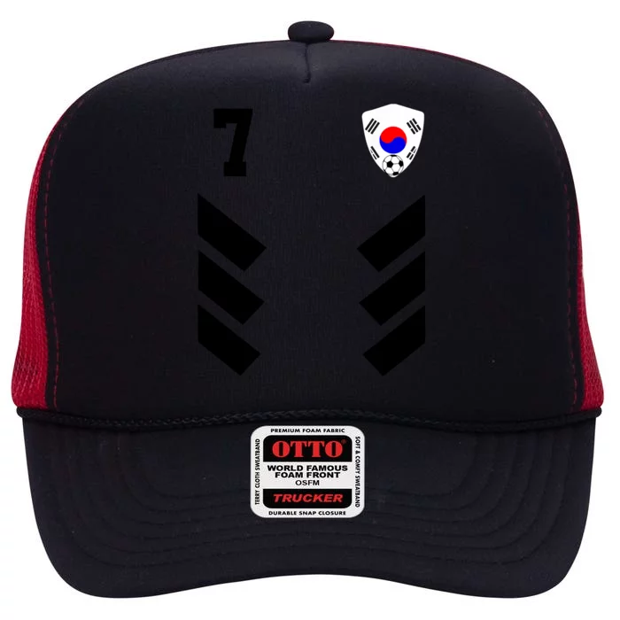 South Korea Soccer Jersey South Korean Football High Crown Mesh Trucker Hat