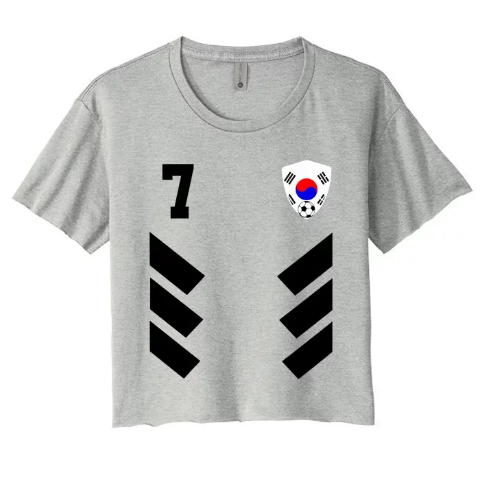 South Korea Soccer Jersey South Korean Football Women's Crop Top Tee