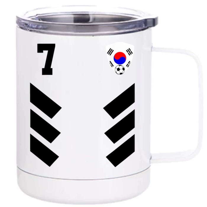 South Korea Soccer Jersey South Korean Football Front & Back 12oz Stainless Steel Tumbler Cup