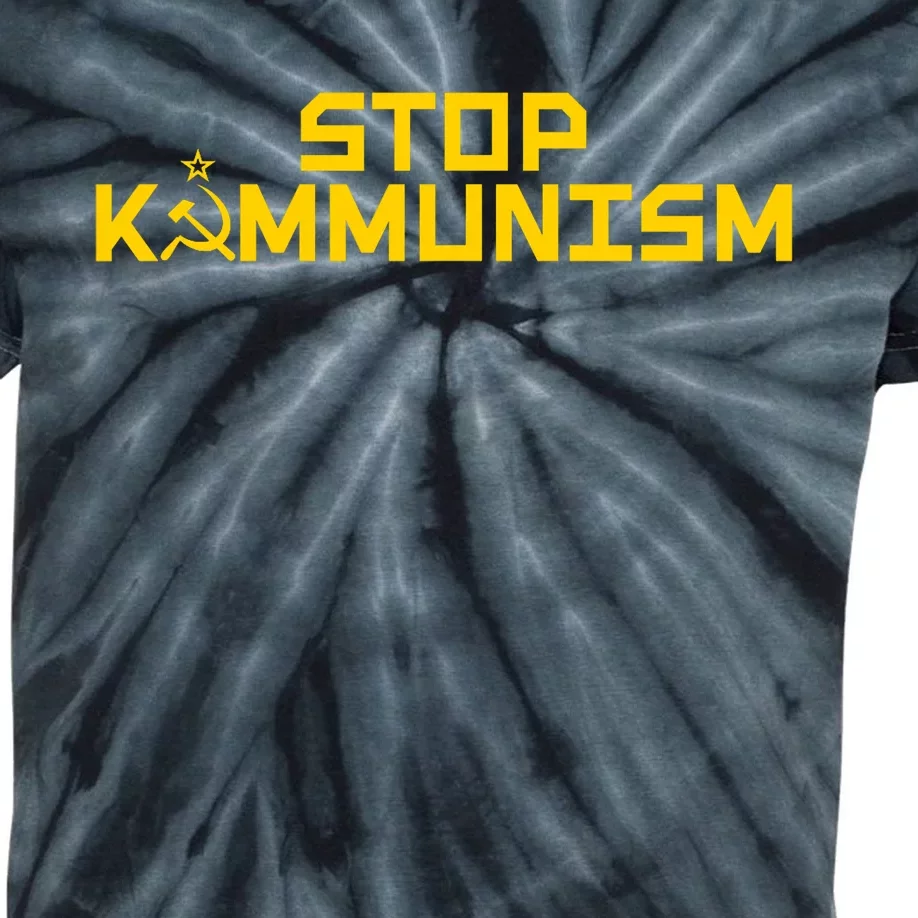 Stop Kammunism Stop Commiela Harris Vote Trump Vance 2024 Kids Tie-Dye T-Shirt